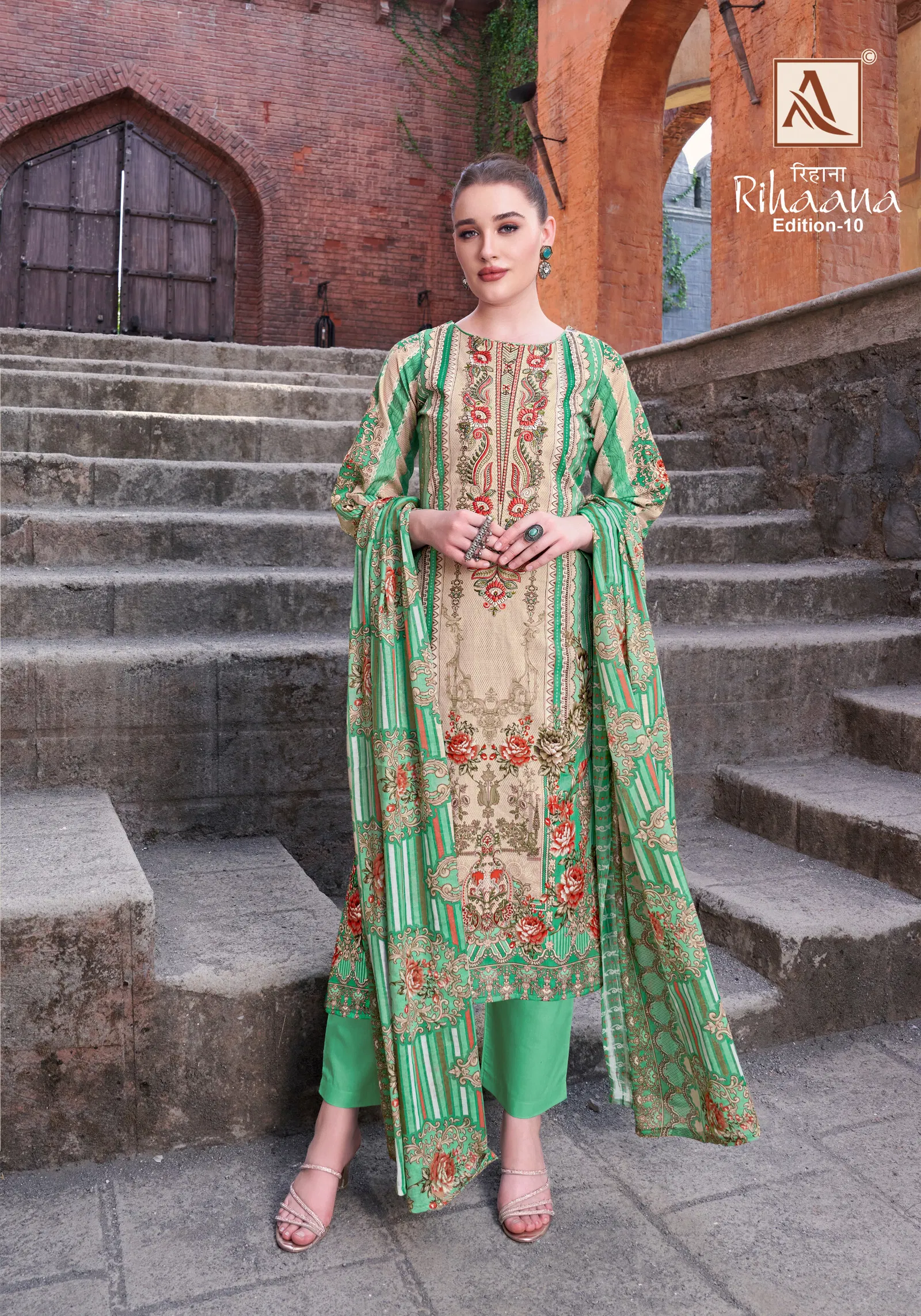 Rihaana Edition 10 By Alok Suit Cambric Cotton Pakistani Dress Material Orders In India